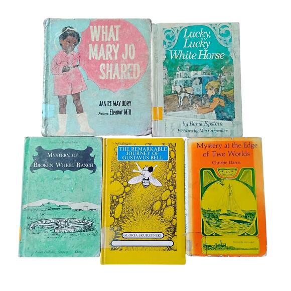 Vintage Kids Book Bundle (11) Library Decor Homeschool - Picture 4 of 16